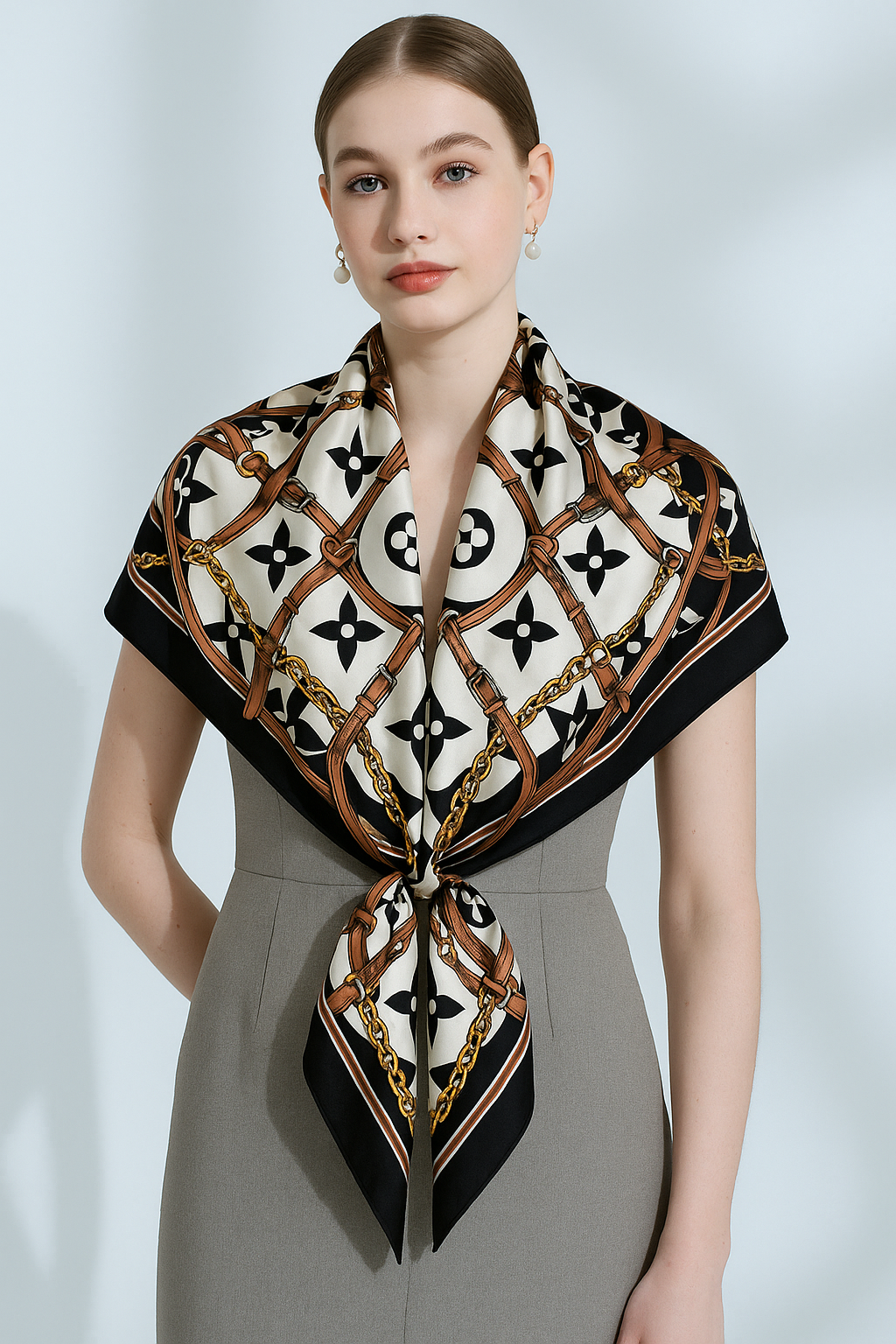 Vends grand châle, paréo, foulard en polyester